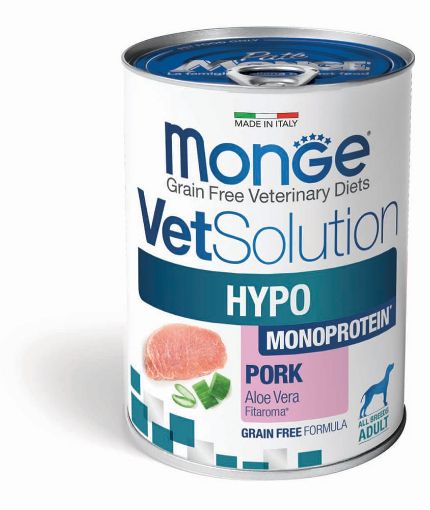 M82020 MONGE VetSolution Dog Wet HYPO MONO Pork 400 g (pak.12) paveikslėlis
