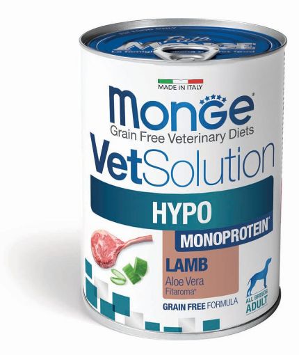 M82051 MONGE VetSolution Dog Wet HYPO MONO Lamb 400 g (pak.12) paveikslėlis