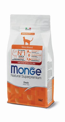M11952 Monge Dry Cat Adult Sterilized Duck monoprotein 1,5 kg paveikslėlis