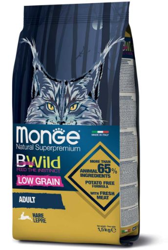 M12003 Monge Dry Cat BWILD - Adult Hare (kiškiena) 1,5 kg paveikslėlis