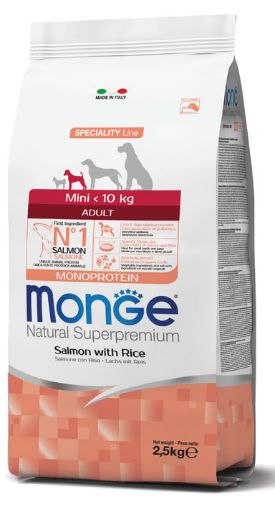 M11570 Monge Dry Dog Spec. Line - Mini Adult Salmon & rice 2,5 kg paveikslėlis