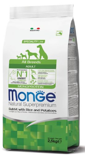 M11150 Monge Dry Dog Spec. Line - All Breeds Adult Rabbit, rice & potatoes 12 kg paveikslėlis