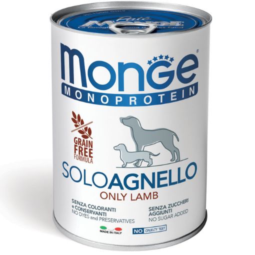 M14236 Monge Monoproteico "Solo" - Wet Dog Pate 100% lamb 400 g paveikslėlis