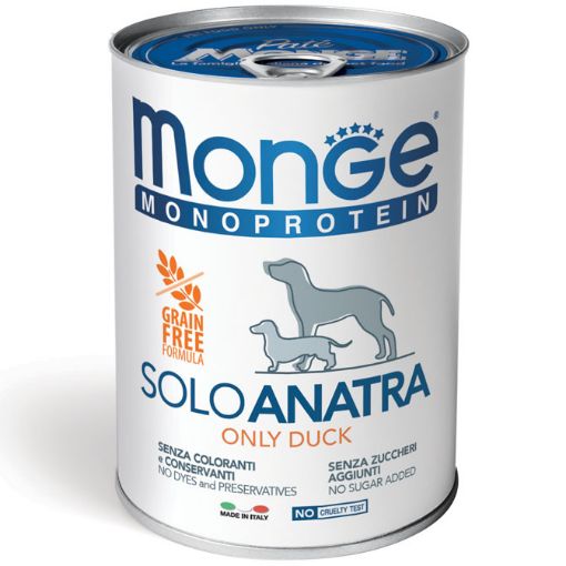 M14434 Monge Monoproteico "Solo" - Wet Dog Pate 100% duck 400 g paveikslėlis