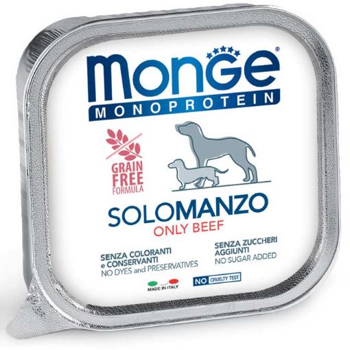 M14403 Monge Monoproteico "Solo" - Wet Dog Pate 100% beef 150 g paveikslėlis