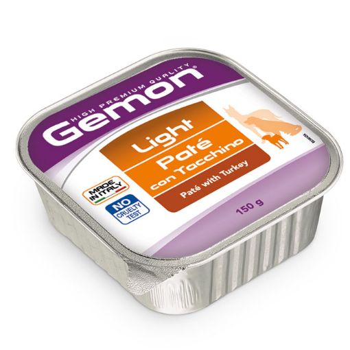 G00438 GEMON - Wet Dog Pate light turkey 150 g paveikslėlis