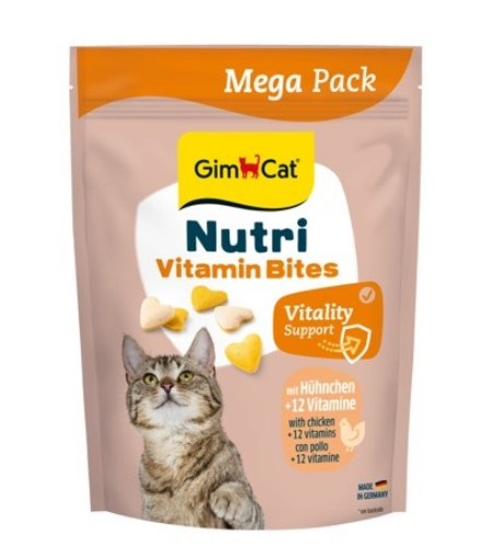 02.419688 GIMCAT NUTRI VITAMIN BITES CHICKEN (su vitaminais ir vištiena) 425 G paveikslėlis
