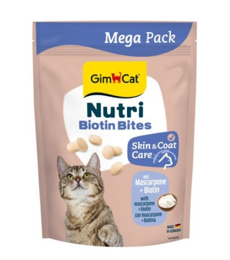 02.419695 GIMCAT NUTRI BIOTIN BITES MASCARPONE (su biotinu ir maskarpone) 425 G paveikslėlis