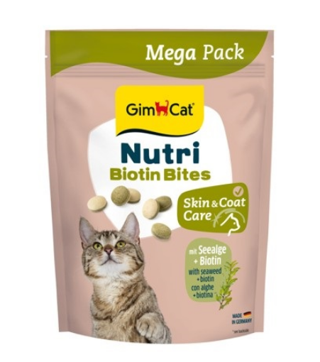 02.419701 GIMCAT NUTRI BIOTIN BITES SEEALGE (su biotinu ir dumbliais) 425 G paveikslėlis