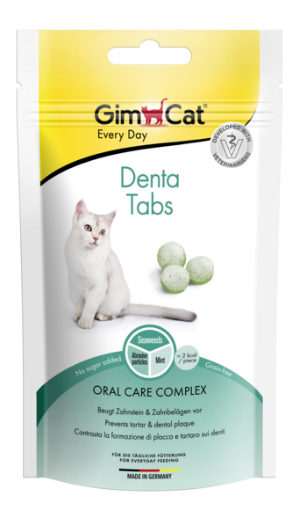 02.420615 GIMCAT DENTA TABS 40G skanėstai katėms paveikslėlis