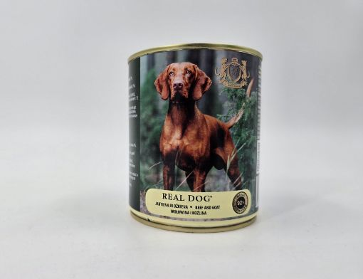 RD70349 Real Dog SP - Wet Beef and goat for adult dogs 800 g (pak6) paveikslėlis