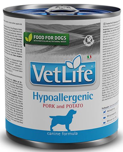 F07319 FARMINA VET LIFE - DOG Wet HYPOALLERGENIC Pork&Potato 300 gr (pak.16) paveikslėlis