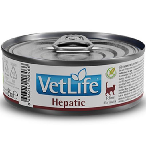 F06466 FARMINA VET LIFE - CAT Wet HEPATIC 85 gr (pak.12) paveikslėlis