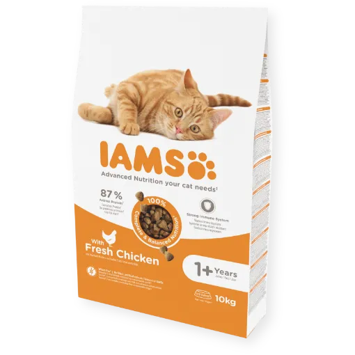 I25954 Iams Adult Cat Chicken 10 kg su vištiena paveikslėlis