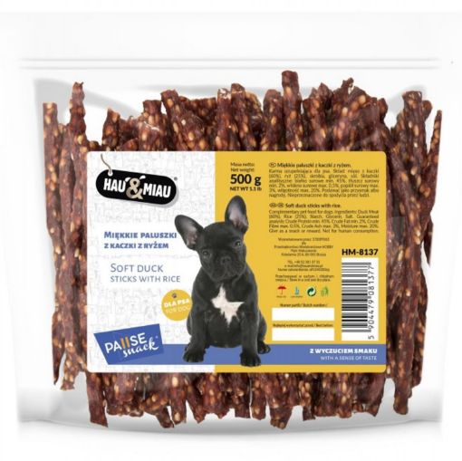 HM-8137 Hau&Miau minkšti antienos pagaliukai su ryžiais 500 g paveikslėlis