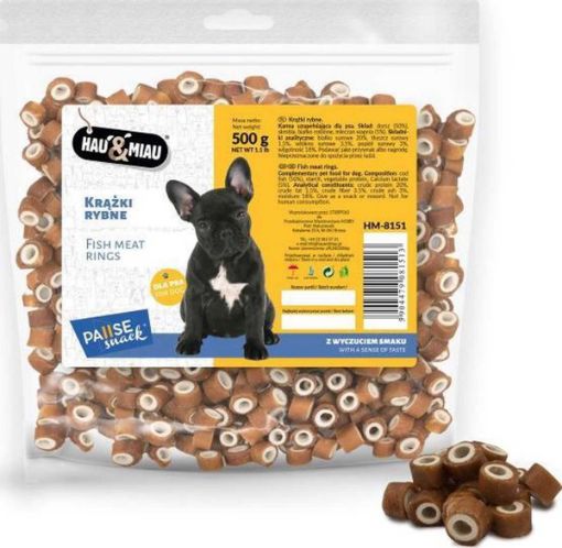 HM-8151 Hau&Miau Mini Žuvies žiedai 500g paveikslėlis