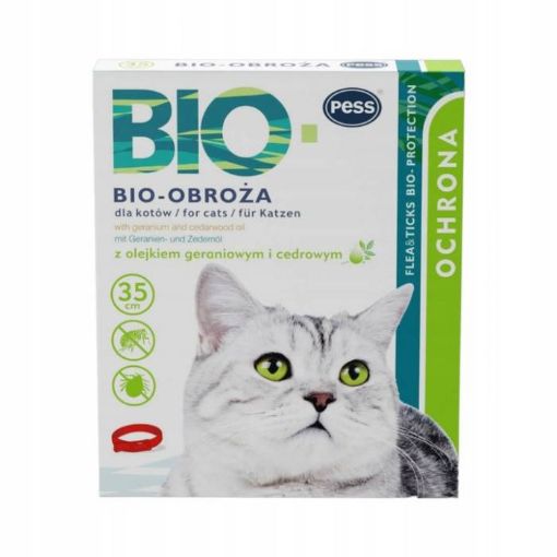 00111 PESS BIO-Protection antkaklis nuo parazitų katėms 35 cm paveikslėlis