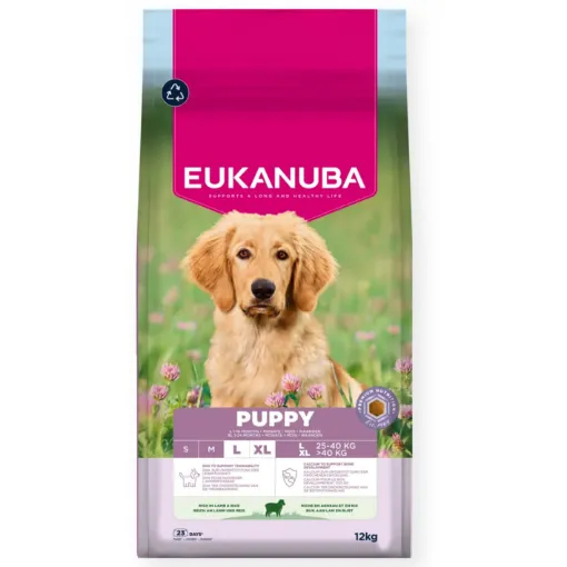 E01832 Euk Puppy L/XL Breeds Lamb & Rice 12 kg paveikslėlis