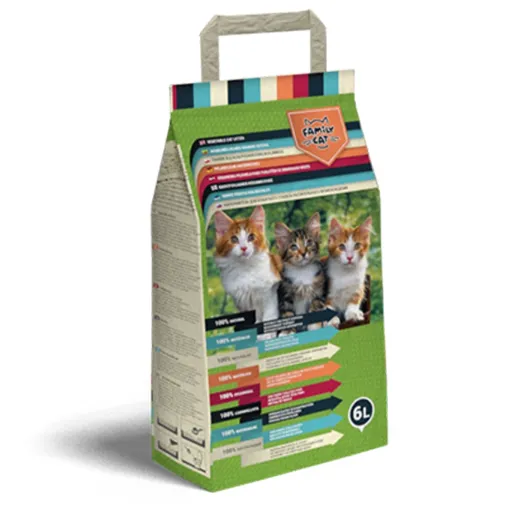 80511 Family Cat augalinis kraikas katėms 6 L Vegetable cat litter paveikslėlis