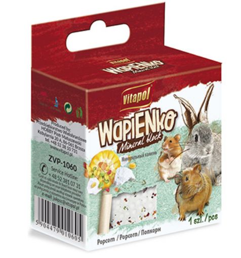 V10605 Vitapol Mineralinis akmuo graužikams su popkornu 40g paveikslėlis