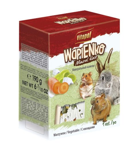 V10698 Vitapol Mineralinis akmuo graužikams XL su daržovėmis 190g paveikslėlis