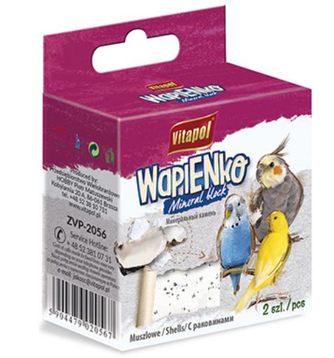 V20567 Vitapol Mineralinis akmuo paukščiams su kriauklelėmis 40g 2vnt. paveikslėlis