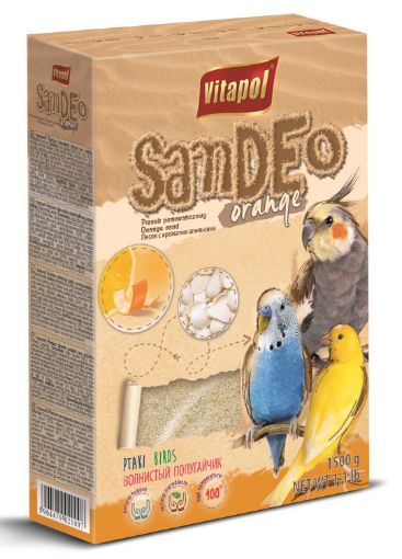 V20918 Vitapol Smėlis paukščiams apelsininis 1,5kg paveikslėlis