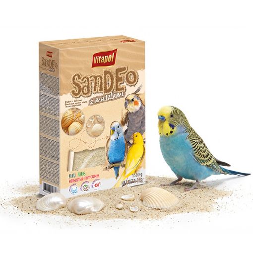 V20819 Vitapol Smėlis paukščiams su kriauklelėmis 1,5kg paveikslėlis