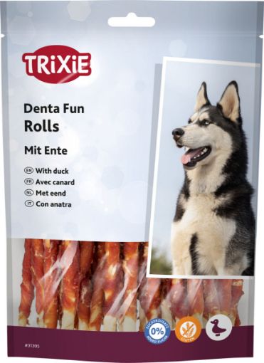 1.7_31395 TRIXIE Denta Fun DUCK Chewing Rolls, 12 cm, 30 vnt.-240 g (pak.6) paveikslėlis