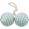 3.5_4077 TRIXIE 2 kamuoliukai su virve, sizalis, 4.5 cm (pak.4) paveikslėlis