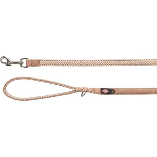 1.0_1987227 TRIXIE Premium pavadys, su neoprenu M-L 1m/20mm, šv. deim./karamelė paveikslėlis