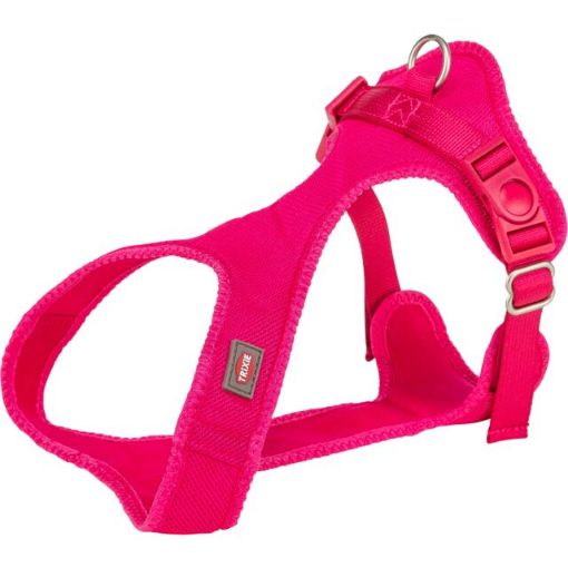 1.0_16248 TRIXIE Comfort Soft touring petnešos, XXS-XS 25-35cm/15mm, fuksija paveikslėlis