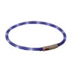 1.1_12642 TRIXIE LED antkaklis USB, silikonas, XS-XL 70cm/10mm, mėlynas (pak. 2) paveikslėlis