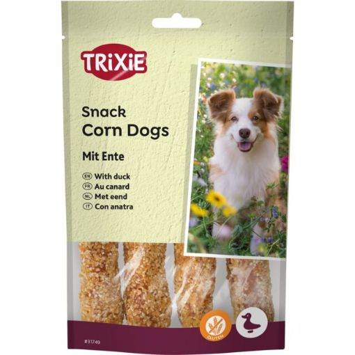 1.7_31749 TRIXIE PREMIO skanėstai šunims Corn Dogs, antiena, 4 vnt./100 g (pak.6) paveikslėlis