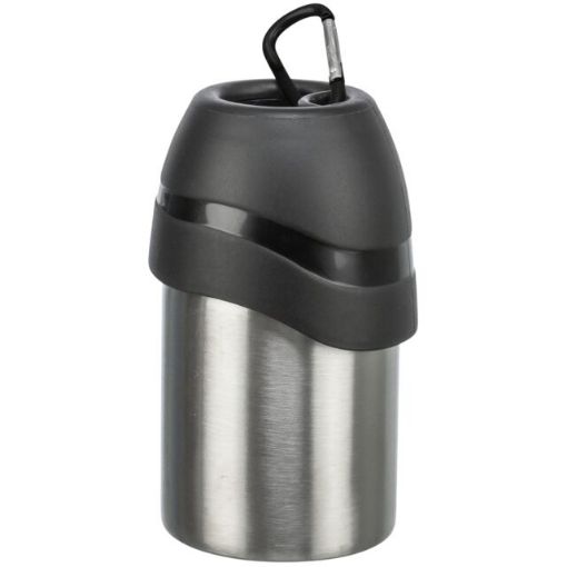 1.3_24605 TRIXIE Gertuvė butelis su dubenėliu, nerūd. plienas/plastikas, 0.3 l (pak.3) paveikslėlis