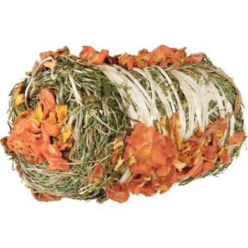5.0_60793 TRIXIE Šieno rulonas su moliūgais ir morkomis, 10x18 cm, 200 g (pak.10) paveikslėlis