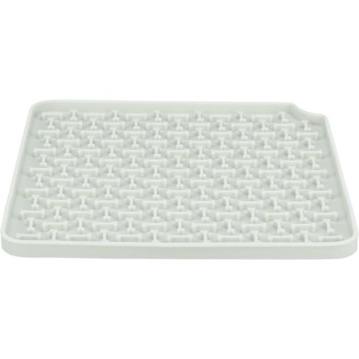 1.8_34983 TRIXIE Lick'n'Snack užkandžių kilimėlis, silikonas, 20x20 cm, tams. pilka (pak.3) paveikslėlis