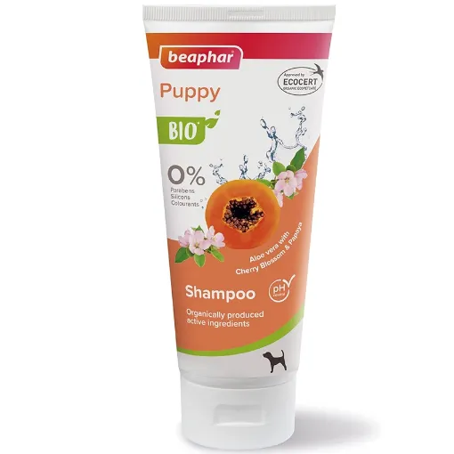 B122813 Beaphar BIO PUPPY SHAMPOO 200ml (pak3) paveikslėlis