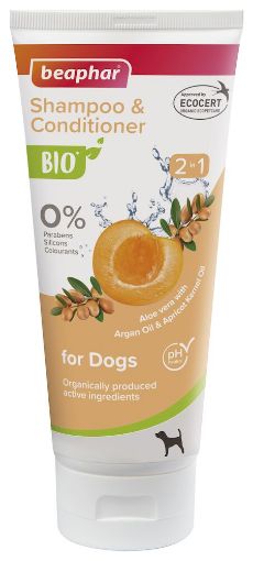 B122837 Beaphar BIO SHAMPOO 2-IN-1, 200ml (pak3) paveikslėlis