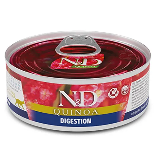 F02130 FARMINA N&D QUINOA - CAT Wet DIGESTION ADULT 80 g (pak.24) paveikslėlis