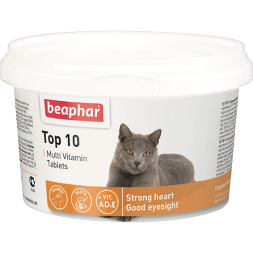 B132133 Beaphar TOP 10 for Cats, 180tab. (pak6) paveikslėlis