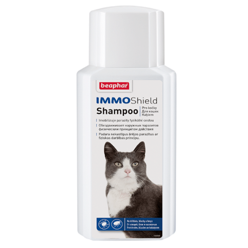 B141784 Beaphar IMMO SHIELD SHAMPOO CAT 200ml (pak6) paveikslėlis
