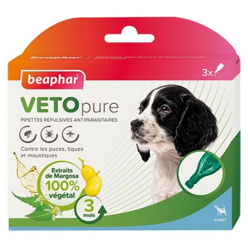 B156115 Beaphar BEA NEEM SPOT ON PUPPY 3XF (pak6) paveikslėlis