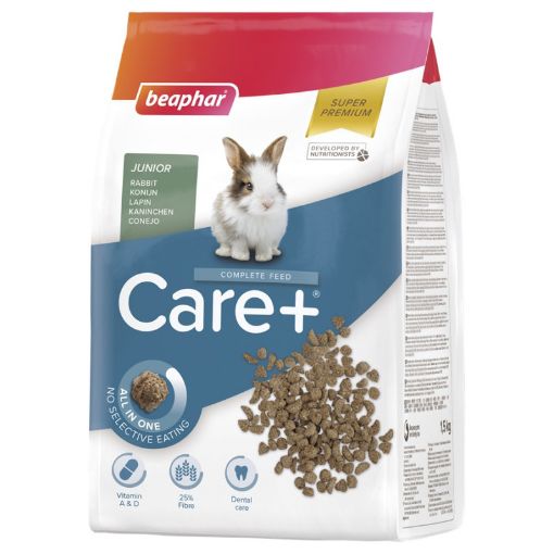 B184071 Beaphar CARE+RABBIT JUNIOR 1.5kg (pak4) paveikslėlis