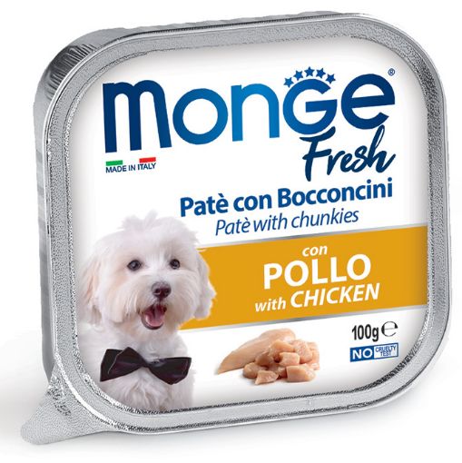 M13062 Monge Fresh - Wet Dog Alu Pate & chunkies chicken 100 g paveikslėlis