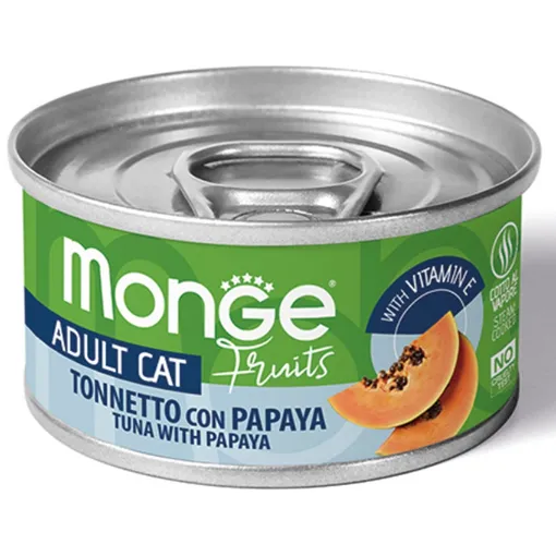 M13321 Monge fruits - Wet Cat Tuna & papaya 80 g paveikslėlis