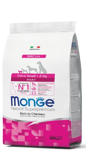 M11419 Monge Dry Dog Extra Small Adult 0,8 kg paveikslėlis