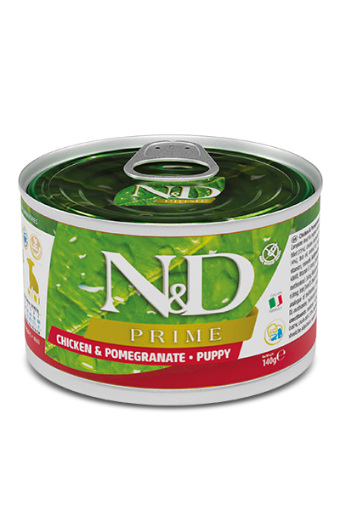 F02260 FARMINA N&D PRIME - DOG Wet Chicken&Pomegranate PUPPY MINI 140 g (pak.6) paveikslėlis