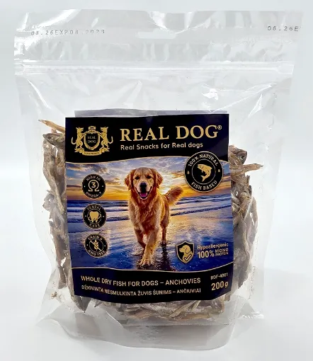 R70615 RDF-4001 REAL DOG SNACKS Ančiuviai 200g paveikslėlis