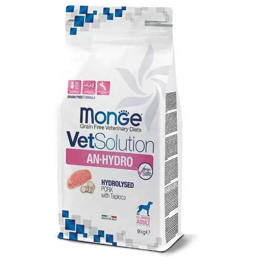 M81351 MONGE VetSolution Dog AN-HYDRO PORK 9 kg paveikslėlis